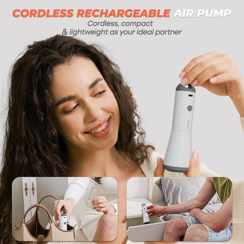 Vacbird Vacuum Seal Bags for Clothing Travel, 8 Pack 34" Vacuum Storage Bags with Rechargeable Cordless Pump, Compression Packing for Clothes Blanket Bedding Suitcase Luggage Travel - Image 4